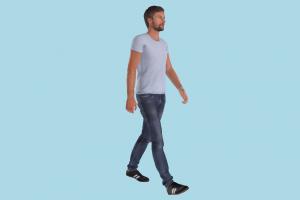 Man Walking 3d model